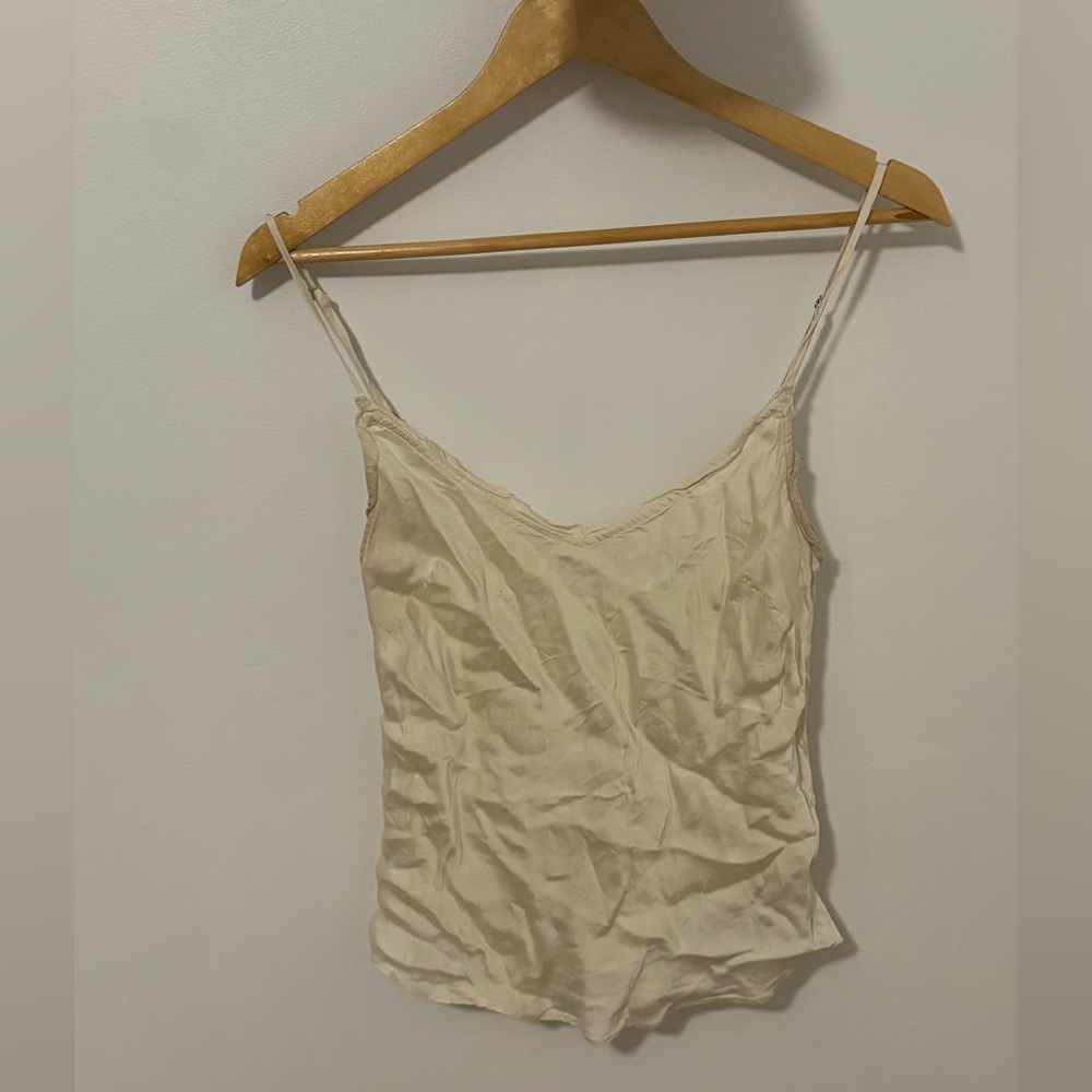 Wilfred Cream Satin Camisole with Adjustable Straps